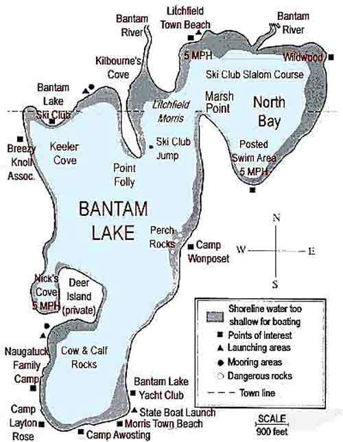 Bantam Lake Map near Bantam