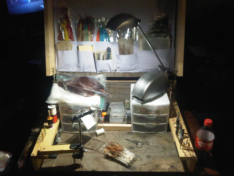 fly tying desk