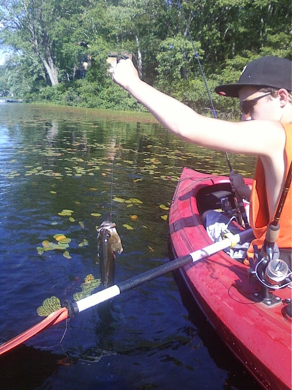 three lb. large mouth at uncas