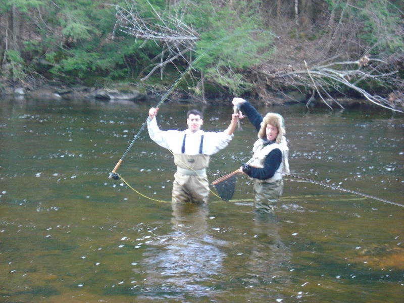 Jaywhos first fish on the fly rod