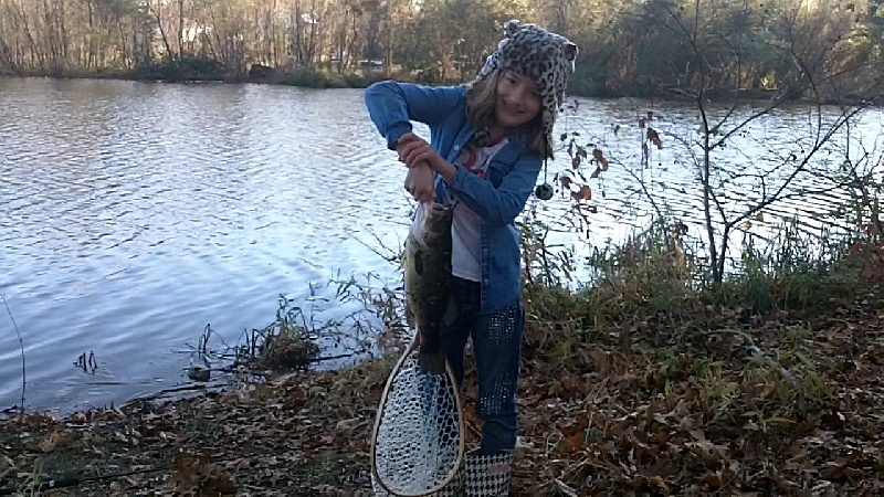 Gemma's First Bass near Meriden